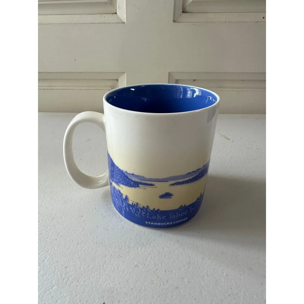 NWOT Starbucks 2012 Collector's Series Global Icon Lake Tahoe Ceramic Mug 16oz